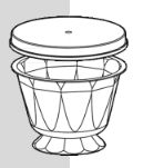 95mm Quadpot - Pedestal Goblet